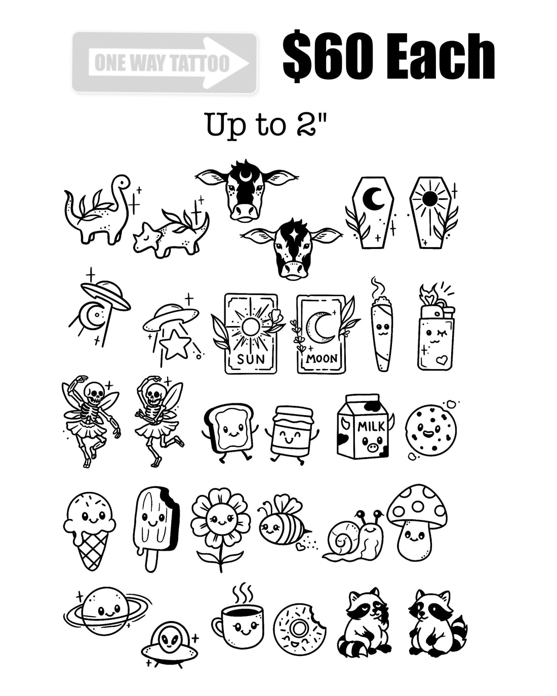 August Flash Drop at One Way Tattoo – LA Heat Meets Edmond Ink